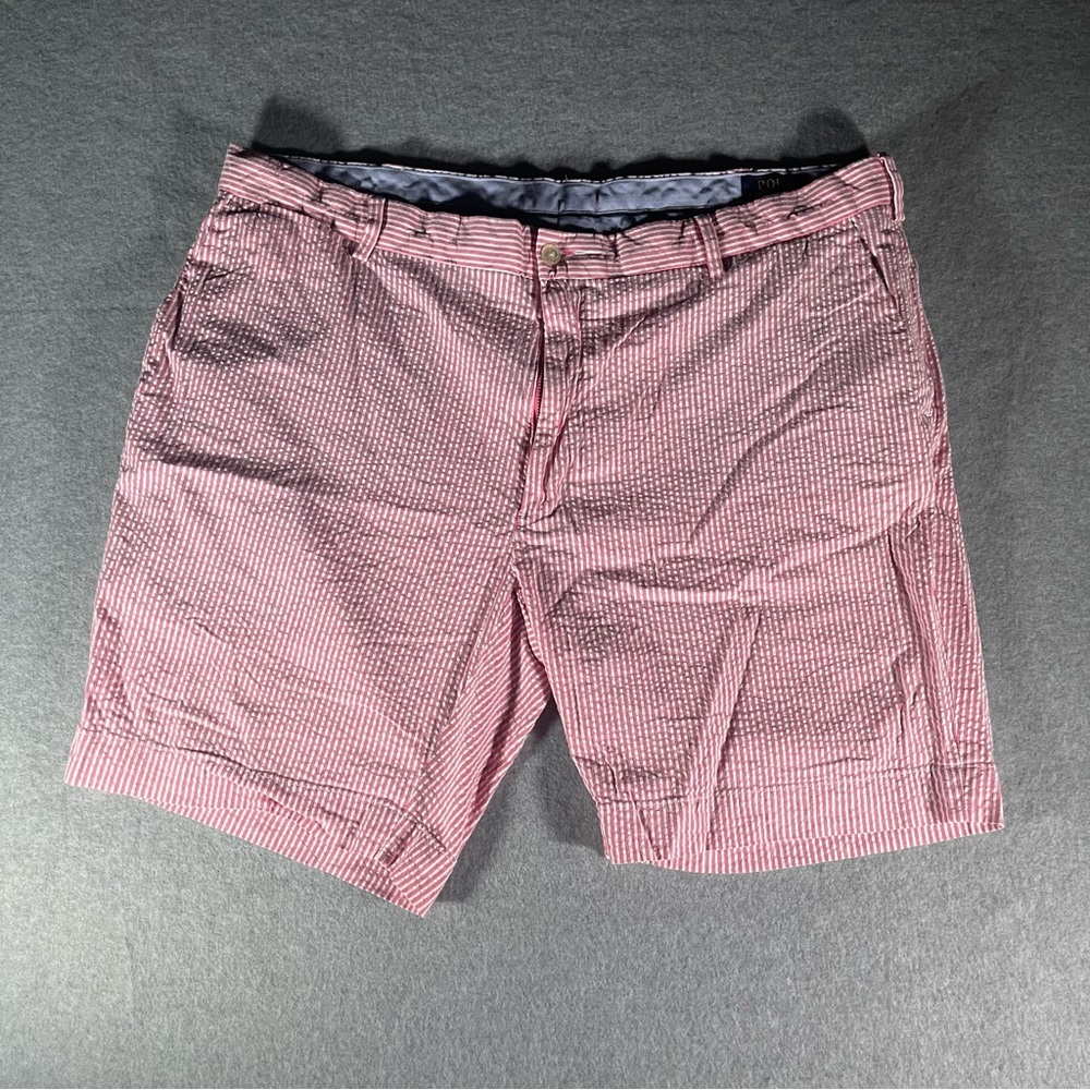 Polo Ralph Lauren men’s striped red & white shorts